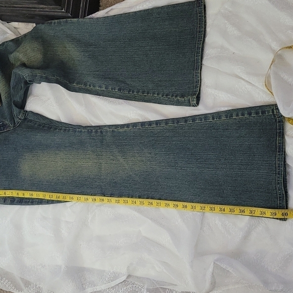 Dfx Jeans Junior Size 11 Boho Hippie Flare Leg Jeans - Picture 8 of 11